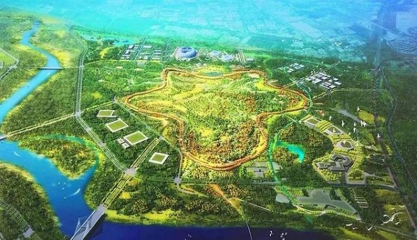 北京城市副中心“城市绿心”成形，星形园路环全线贯通