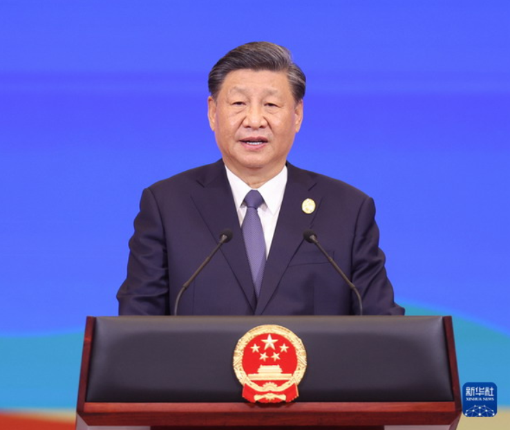习近平和彭丽媛为出席第三届“一带一路”国际合作高峰论坛的国际贵宾举行欢迎宴会