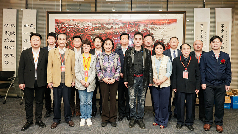 “一带一路”十周年全国书画艺术联展合影