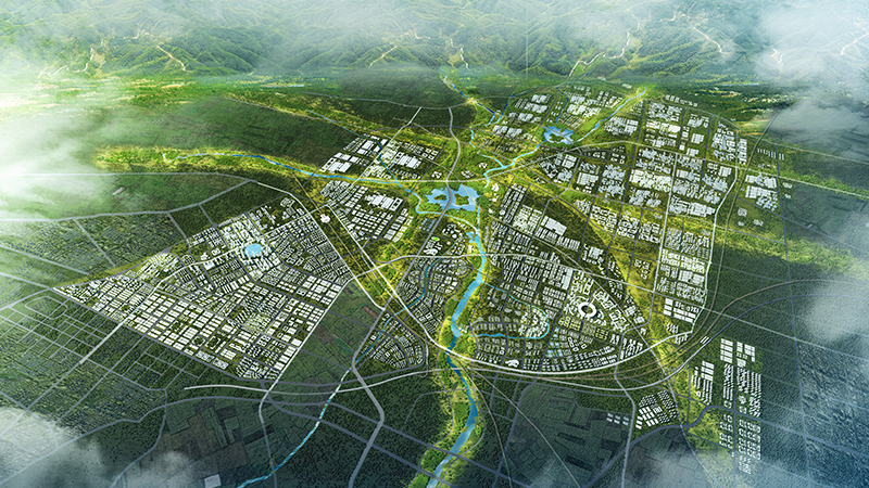 丝路科学城总体效果图