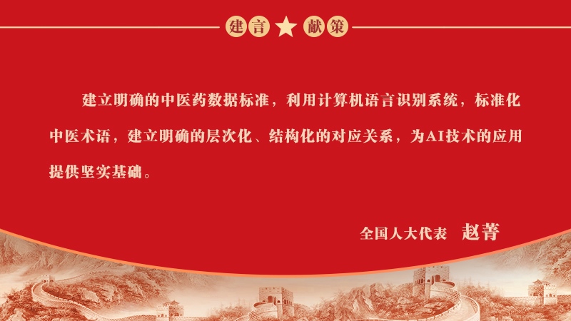 建议利用AI赋能中医药传承创新