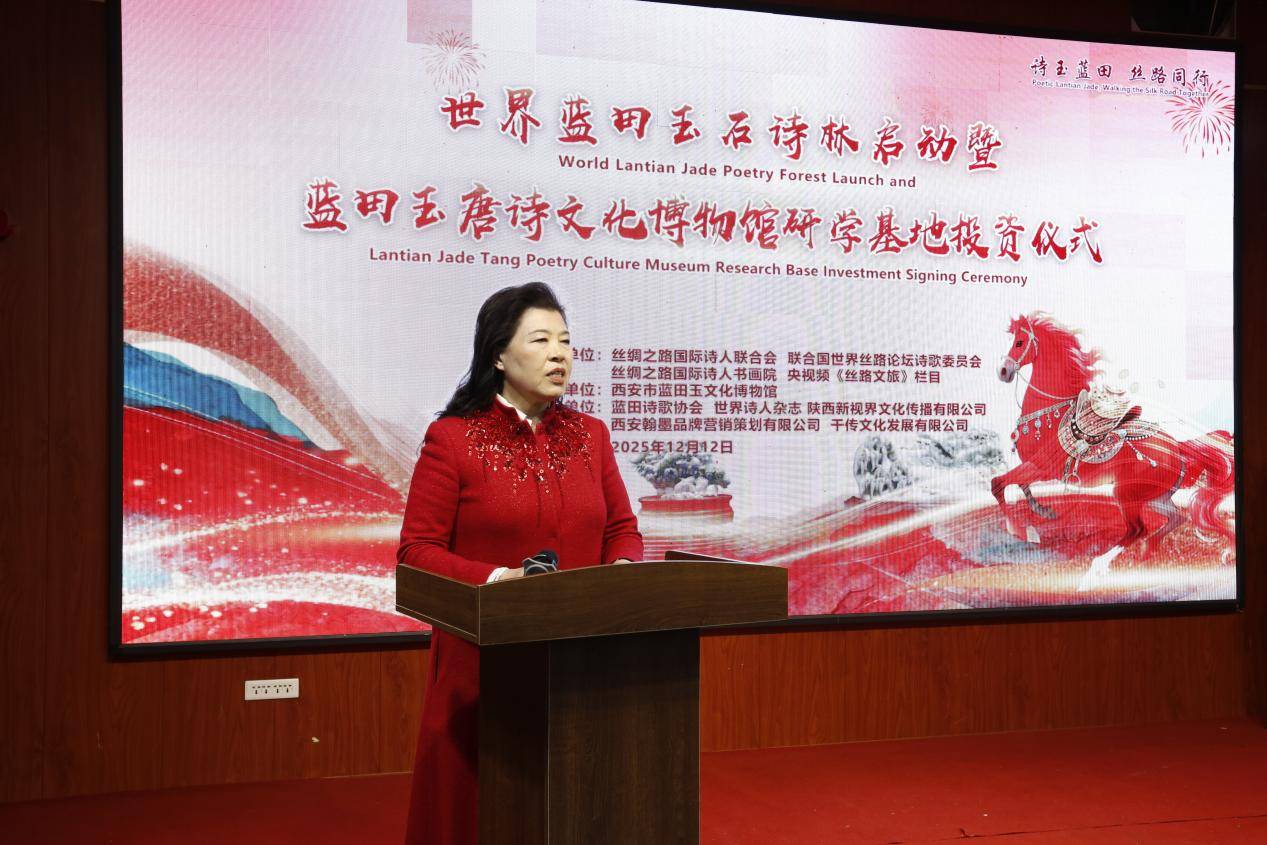 世界蓝田玉石诗林启动暨蓝田唐诗文化博物馆投资签约_仪式在西安蓝田成功举办