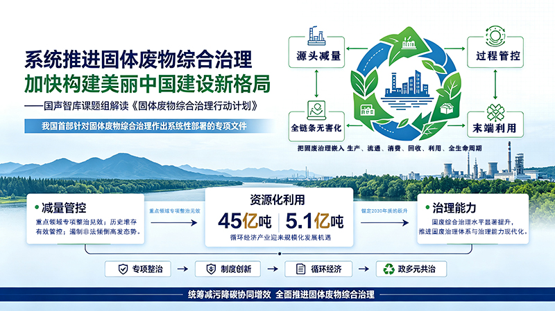 系统推进固体废物综合治理 加快构建美丽中国建设新格局——国声智库课题组解读《固体废物综合治理行动计划》