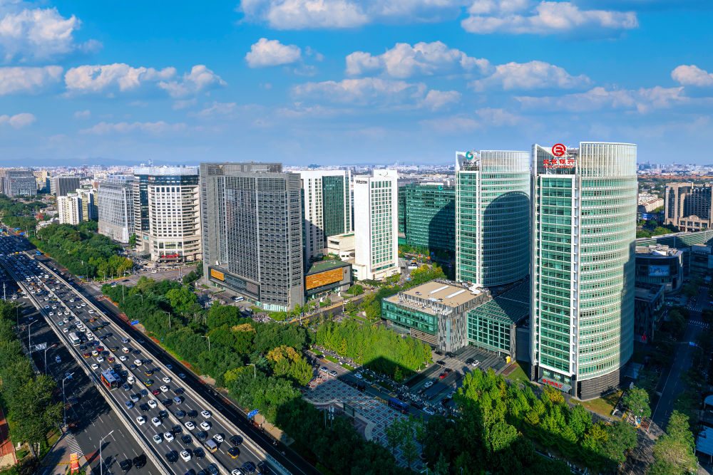 图为北京金融街