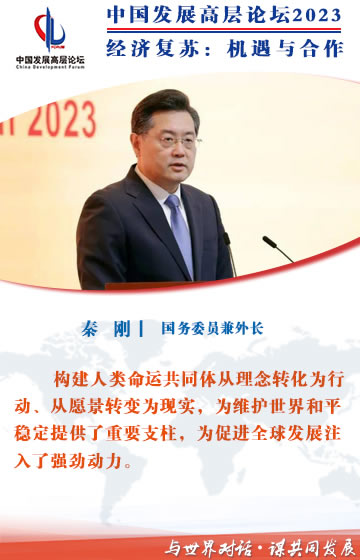 国务委员兼外长秦刚：在构建人类命运共同体的新征程上阔步前行